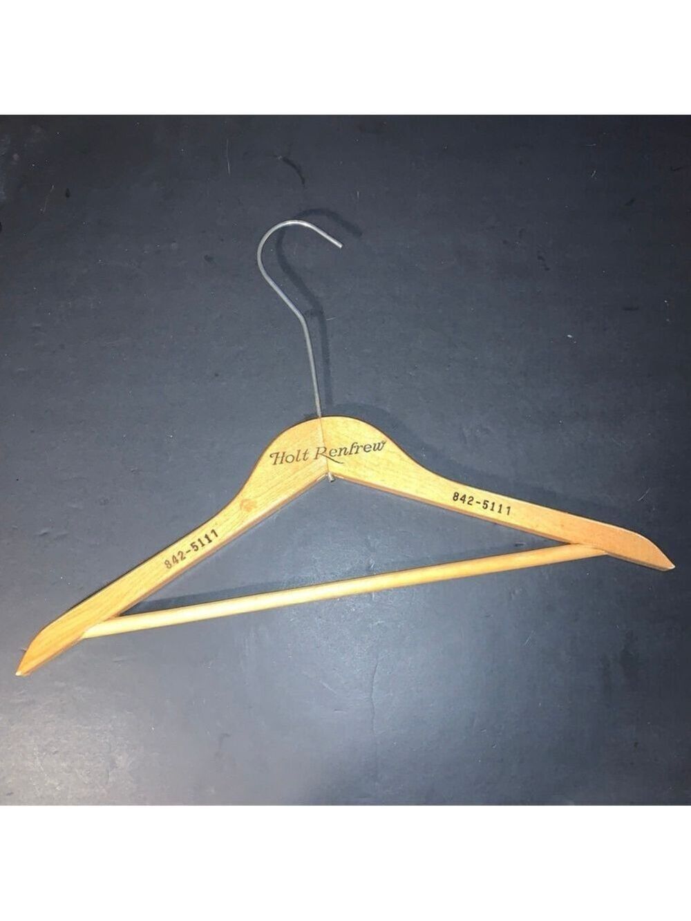 Holt Renfrew Brown Wood Hanger One Size